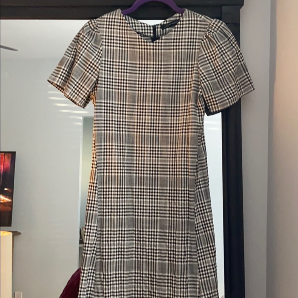 Zara plaid mini dress